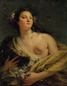 Portrait of a lady as Flora