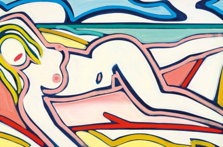Tom Wesselman, Blue Nude Drawing