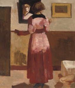 Vrouw voor de spiegel - Woman in front of a mirror