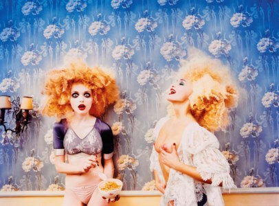 Milk Maidens, Alla and Tara in Galliano, Paris, 1996
