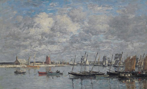 Eugène Boudin, Camaret, le port