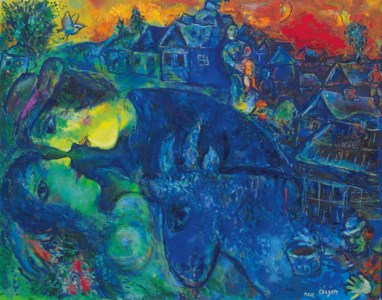 Marc Chagal, Le village bleu