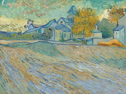 Van Gogh, Vue de l’asile et de la Chapelle Saint-Paul de Mausole (Saint-Rémy)