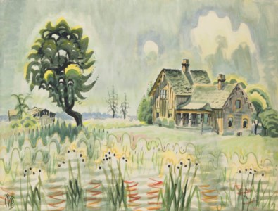 Charles Ephraim Burchfield, Country Home in Midsummer