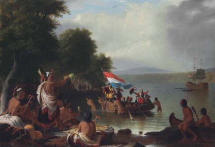 Landing of Henry Hudson, 1609, at Verplanck Point, New York