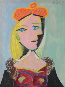 Pablo Picasso, Femme au béret orange et au col de fourrure (Marie-Thérèse)