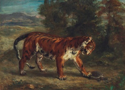 Eugene Delacroix, Tigre jouant avec une tortue