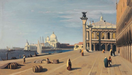 Jean-Baptiste-Camille Corot, Venise, vue du Quai des Esclavons