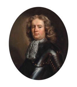 Portrait of Sir John Guise (c.1654-1695), 2nd Baronet of Elmore, half-length, in armour, with a white lace stock