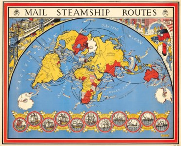 MAIL STEAMSHIP ROUTES
