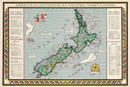 A MAP OF NEW ZEALAND