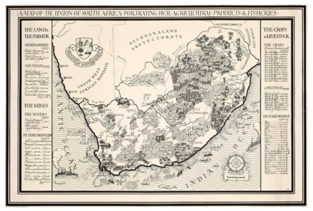 A MAP OF THE UNION OF SOUTH AFRICA