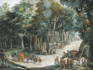 Assalto della carovana nel bosco