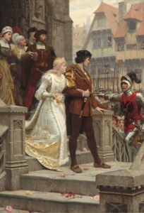 To Arms! 'Sweet bridal hymn, that issuing through the porch is rudely challenged with the cry 'to arms''