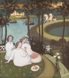 Maurice Denis, Légende de chevalerie ou Trois jeunes princesses (Première version à la gouache)
