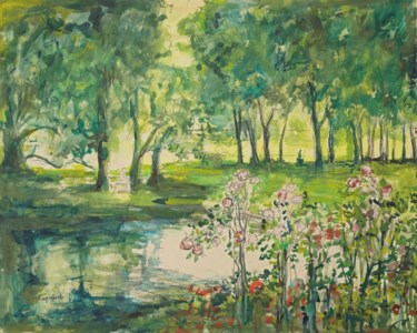 La clairière (recto) ; Étude de femme (verso)