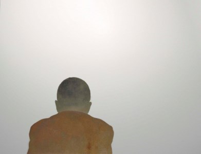 Busto d'uomo di spalle