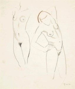 Standing Female Nude Studies