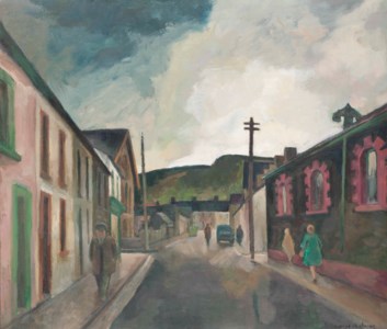 Street Scene, Village in South Wales
