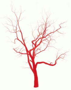 Untitled [Red Tree Drawing]