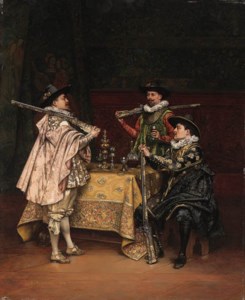 Discussing the Day's Shoot