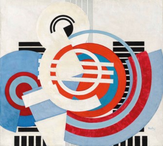 František Kupka, Blanc sur bleu et rouge