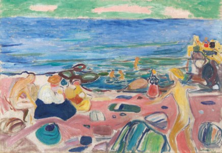 Badescene fra Åsgårdstrand (Bathing scene from Åsgårdstrand)