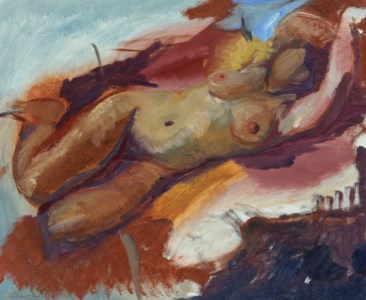 Figure against Blue