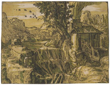 Landscape with a Waterfall