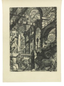 The Lion Bas-Reliefs & The Man on the Rack, from: Carceri d'Invenzione