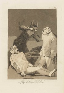 Los Chinchillas, plate 50 from: Los Caprichos