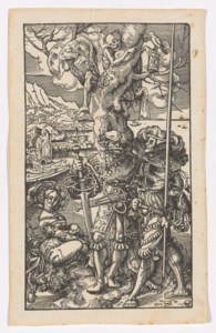 Two Mercenaries and a Woman with Death in a Tree