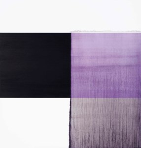 Exposed Painting Schevening Black, Red, Violet