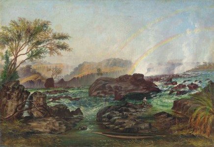 The rapids of the Victoria Falls, Zambezi River