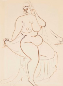 Large seated nude