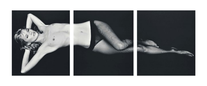 Kate Moss, triptych, London, 2000
