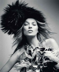 Kate Moss, for Paris Vogue, September 2005