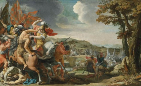 A cavalry skirmish