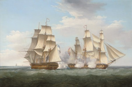 H.M.S. Ethalion in action with the Spanish frigate Thetis off Cape Finisterre, 16th October 1799