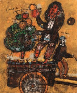 La charrette du jougleur de pommes