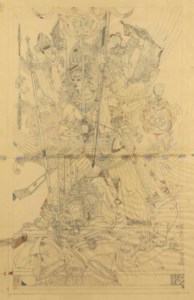 Untitled (Prepatory Drawing for Mahishasura Mardini)
