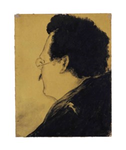 Untitled (Portrait of Nandalal Bose by Gaganendranath Tagore copied by Nandalal Bose)