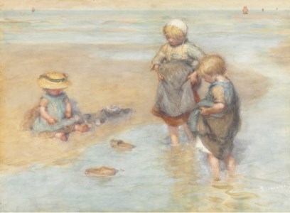 Children Playing Boats