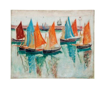 Bateaux se pérdue dans le port