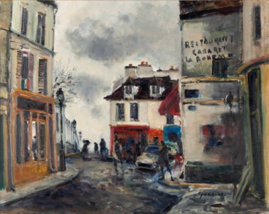 Pluie, Rue de Mont