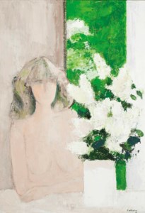 Claudine au bouquet de lilas