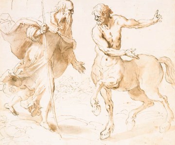 Saint Anthony Abbot and a Centaur