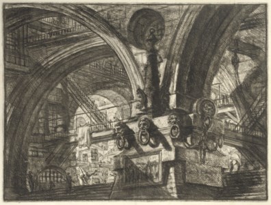 The Pier with a Lamp, from Carceri d'Invenzione (Hind 15; Robison 41)