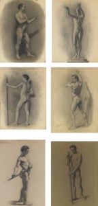 Male Figure Studies: Six Works