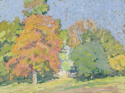 Spring Landscape with House